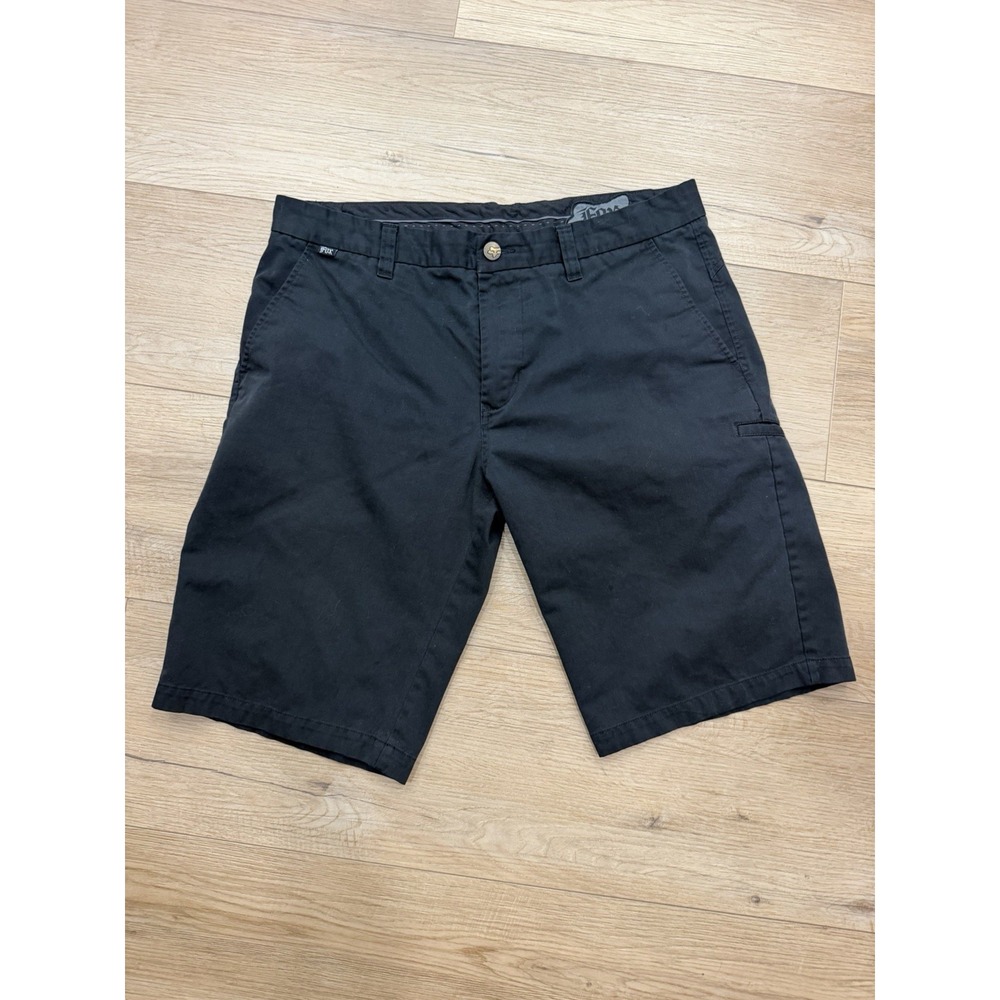Fox Racing Shorts Mens 38 Black Chino Casual Skate Moto Utility 02770